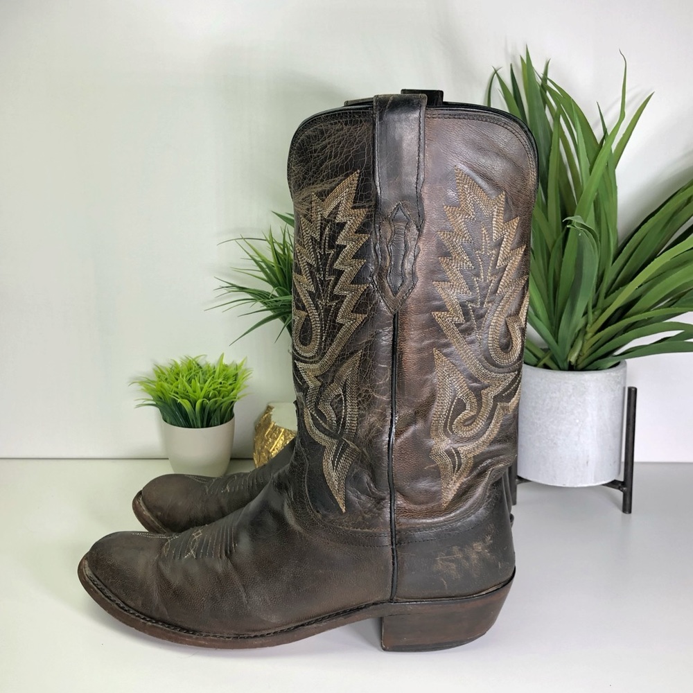 Lucchese Peanut Brittle Mad Dog Western Boots - Picture 3 of 8